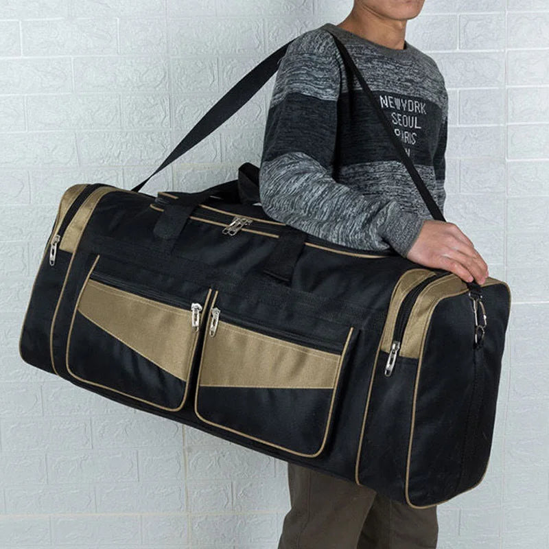 60L 90L Nylon Luggage Gym Bags Outdoor Bag