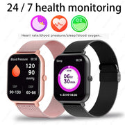 2024 New Smart Watch Women Bluetooth Call Fitness Tracker