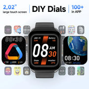 Watch GS Bluetooth Call Smartwatch 2.02'' Full Touch Screen Fitness Tracker