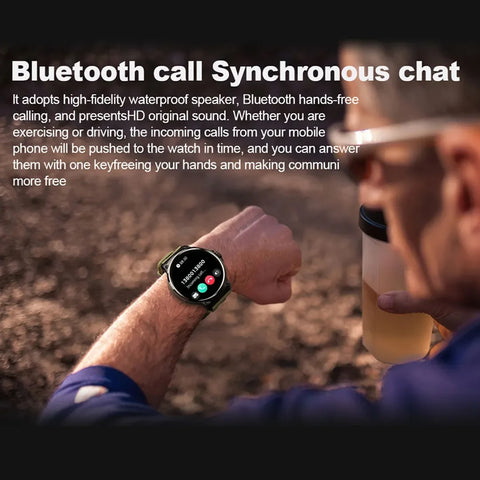 HD Bluetooth Call Smart Watch Men Sports Fitness Tracker Heart Monitor