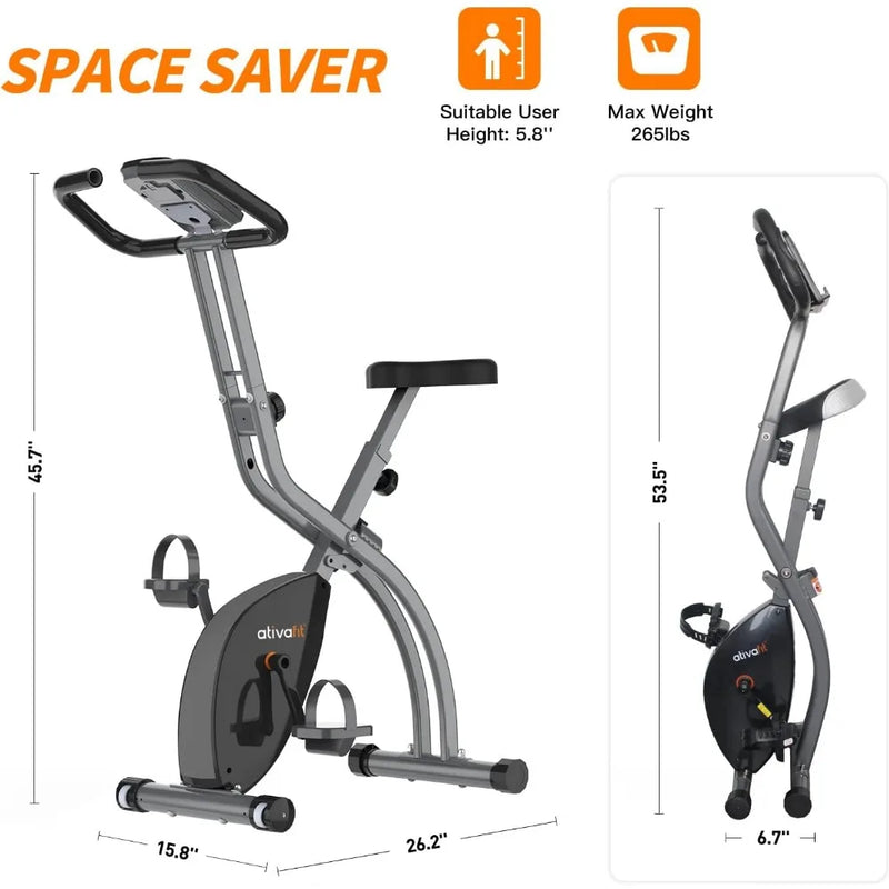 Exercise Bikes, Silent Folding Home Magnetic Control Exercise Bike SpiExercise Bikes, Silent Folding Home Magnetic Control Exercise Bike Spinning