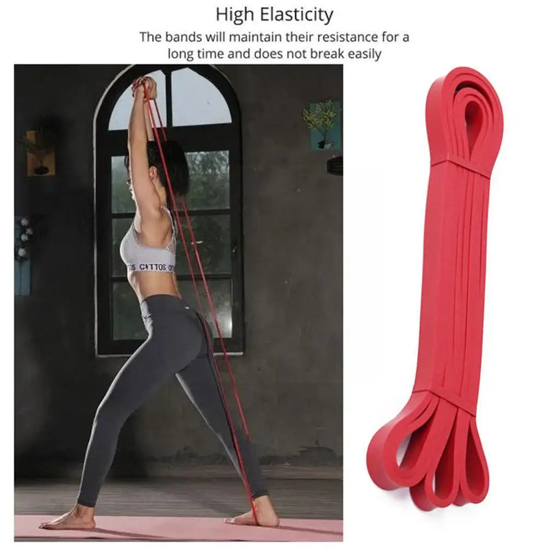 Inch Fitness Resistance Bands Rubber Elastic Expander Tension  RedInch Fitness Resistance Bands Rubber Elastic Expander Tension Red