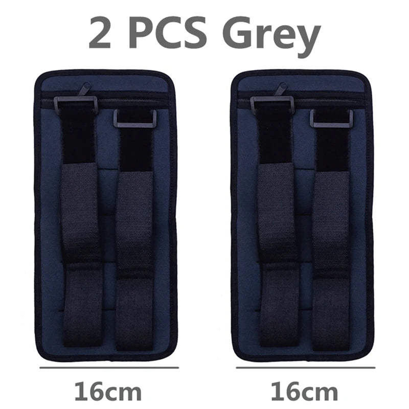 2Pcs Weight Lifting Sports Wristband Safety Hand Bands Adjustable