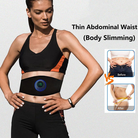EMS Muscle Stimulator Abs Abdominal Trainer Belt Body Belly Weight Loss